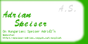 adrian speiser business card